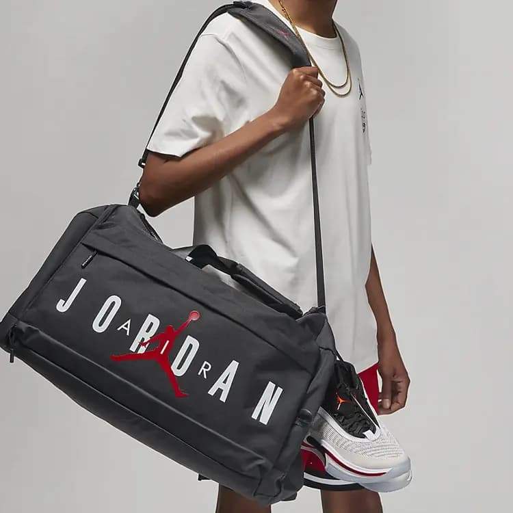 Jordan Polyester Travel Bag Gym Bag Tubas Unisex Black 5