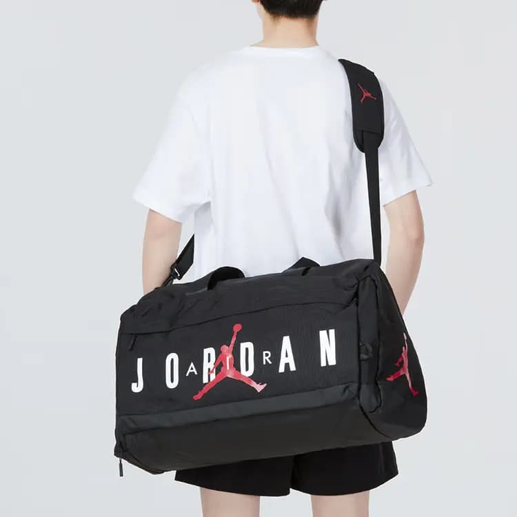 Jordan Polyester Travel Bag Gym Bag Tubas Unisex Black 6