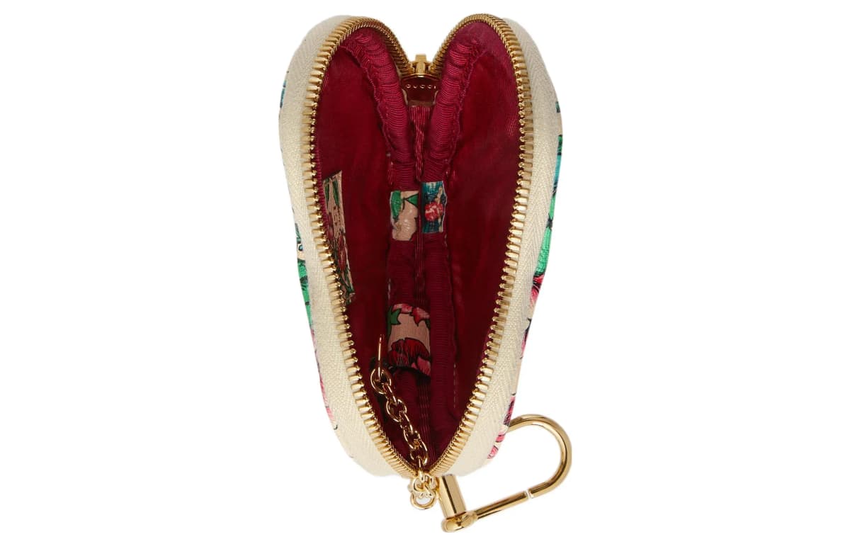 GUCCI Ophidia Leather Key Pouch Women's Multicolor 6