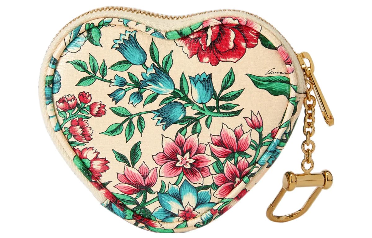 GUCCI Ophidia Leather Key Pouch Women's Multicolor 3