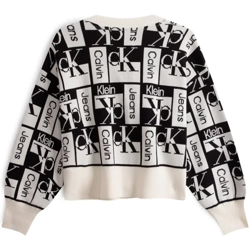 CK/Calvin Klein Qadın Trikotajı Qara/Ağ 2