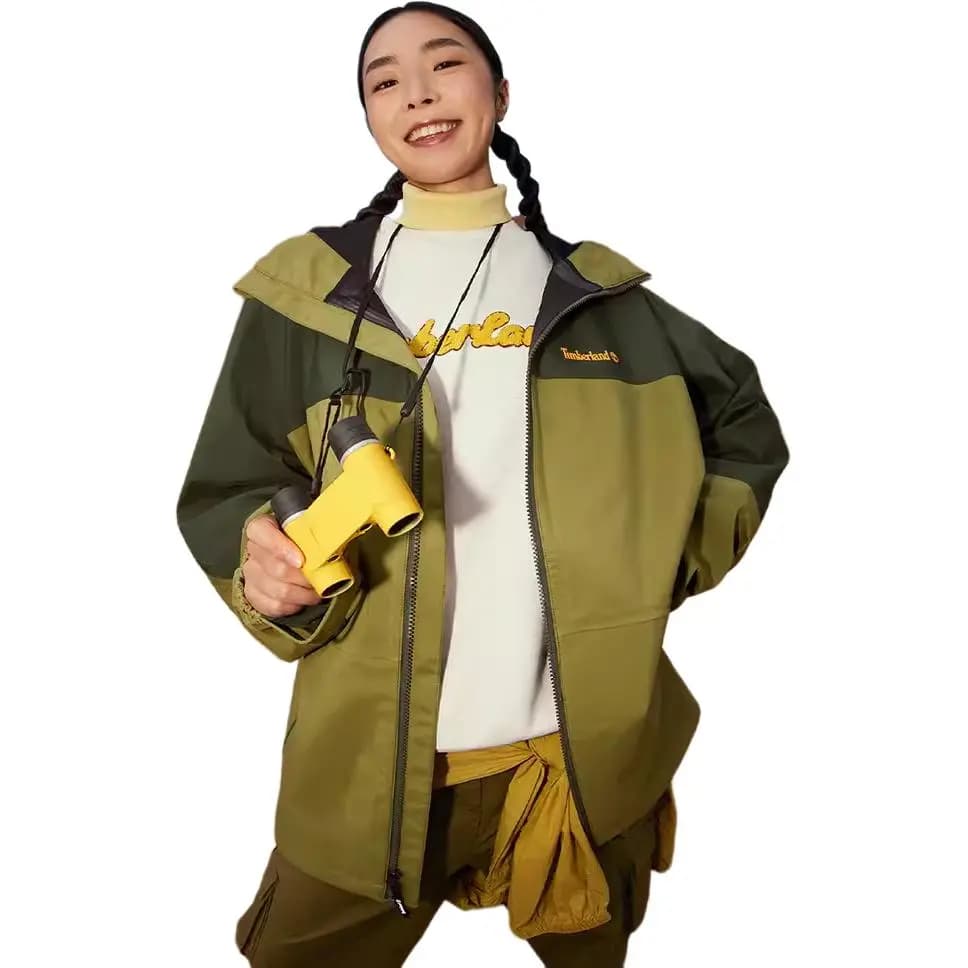 Timberland Windbreaker Jackets Unisex Green 4