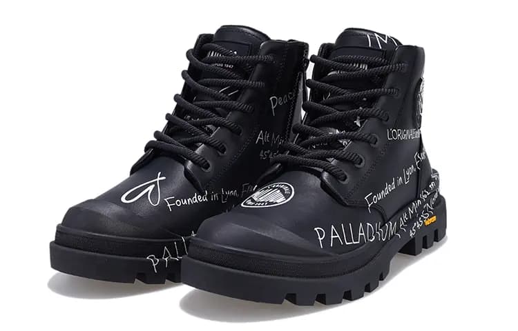 Palladium Pampa Martin Kişi Çəkməsi Qara/Ağ 4