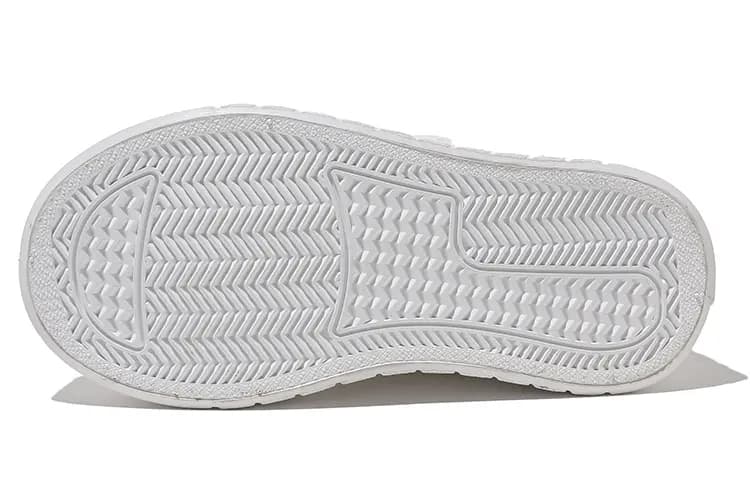 BIG WASP Kids Simple Versatile Campus White Shoes Lightweight Breathable Low-Top Skate Shoes 6