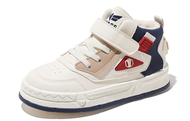 BIG WASP Kids Lace-Up Trendy Comfortable Wear-Resistant Anti-Kick High-Top Skate Shoes 9