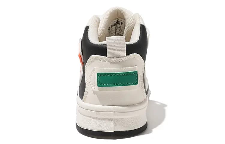 BIG WASP Kids Lace-Up Trendy Comfortable Wear-Resistant Anti-Kick High-Top Skate Shoes 4