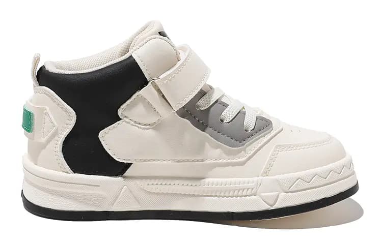 BIG WASP Kids Lace-Up Trendy Comfortable Wear-Resistant Anti-Kick High-Top Skate Shoes 8