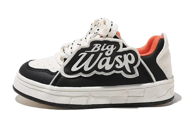 BIG WASP Wear-Resistant Anti-Kick Low-Top Kids' Skateboarding Shoes Kids'