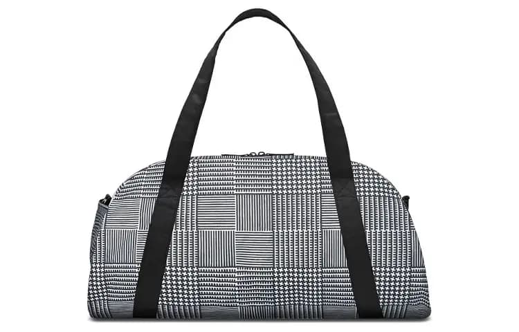 Nike Casual Sports Zippered Fabric Shoulder Bag Travel Tote Women's Black 3