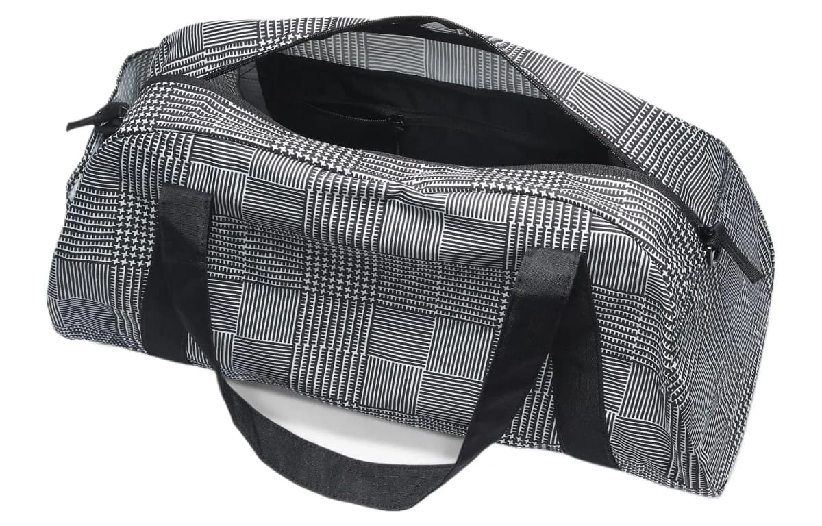 Nike Casual Sports Zippered Fabric Shoulder Bag Travel Tote Women's Black 5