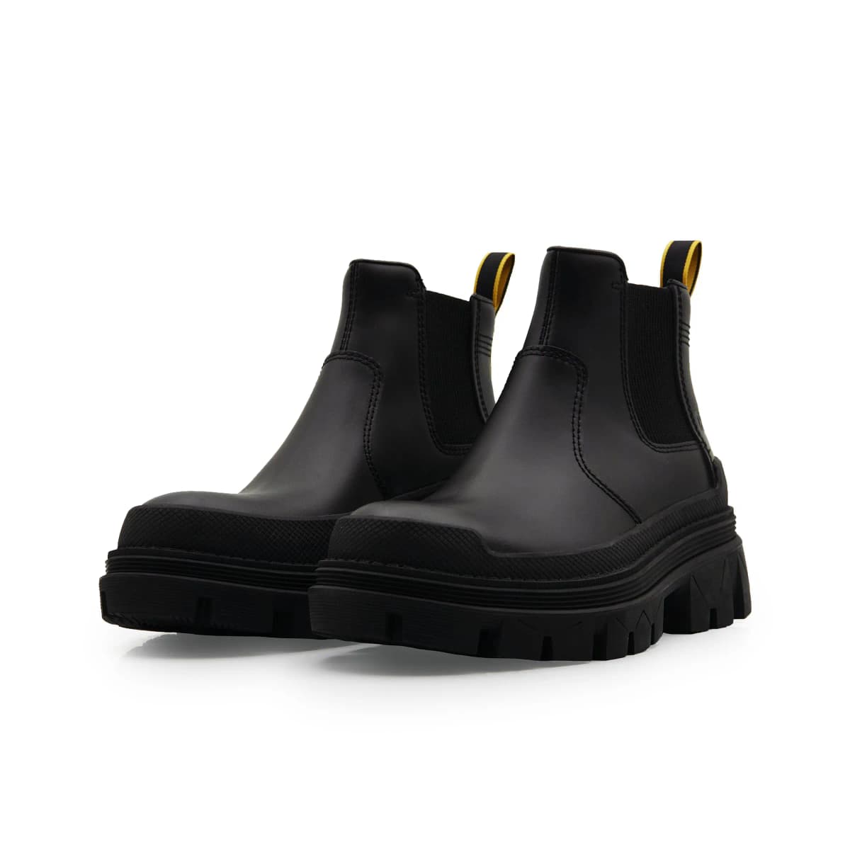 CAT Short Mid-Calf Outdoor Work Boots Martin Boots Unisex Black 2