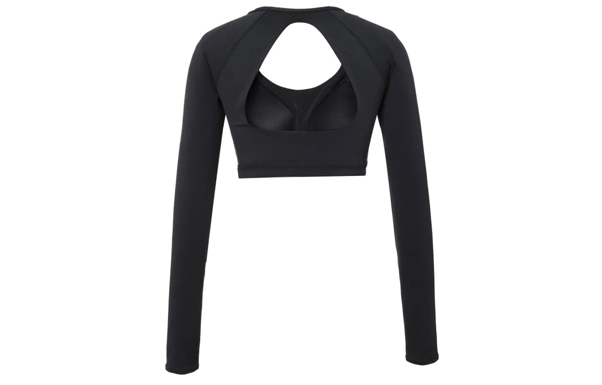 Nike Qadın Uzunqol Crop Köynək Qara 2