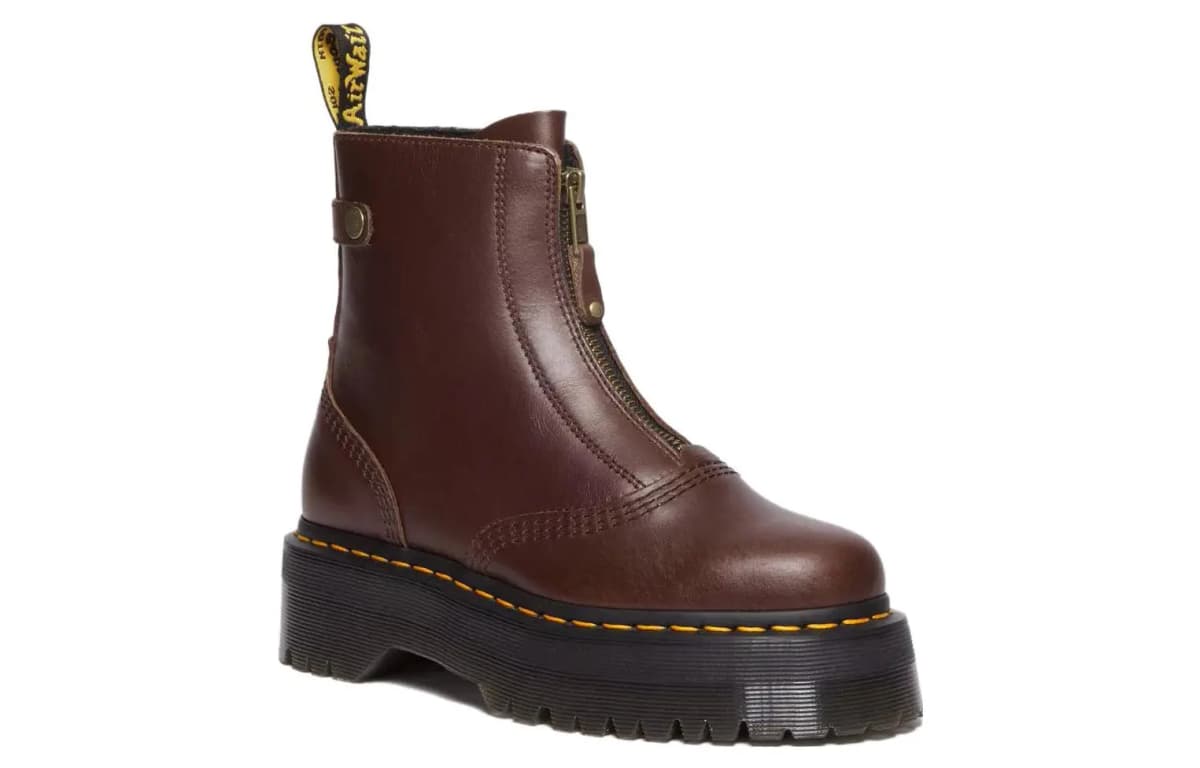 Dr.Martens Jetta Platform Qadın Çəkmələri 'Dark Brown' 2