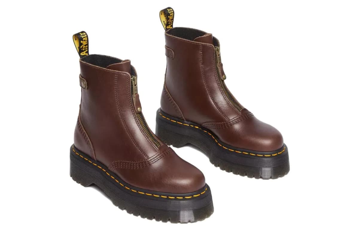 Dr.Martens Jetta Platform Qadın Çəkmələri 'Dark Brown' 3
