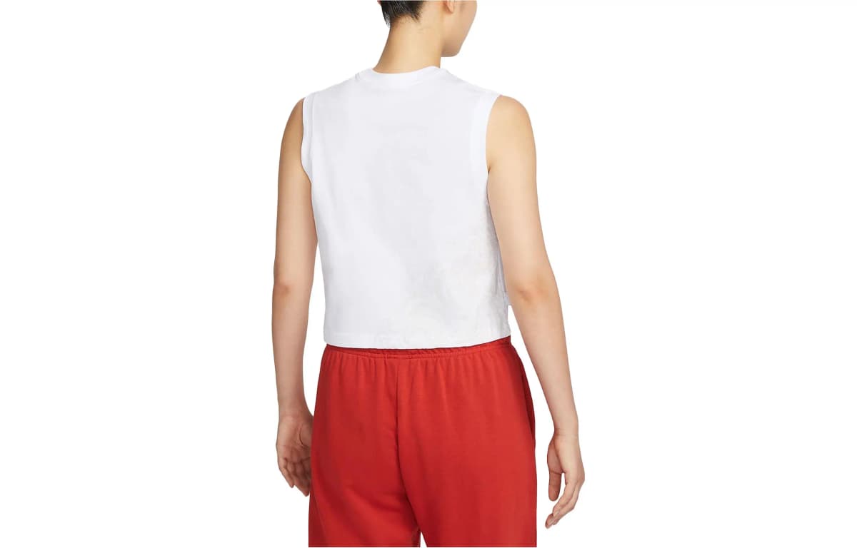 Nike Sportswear Logo Qadın İdman Jileti Ağ 2