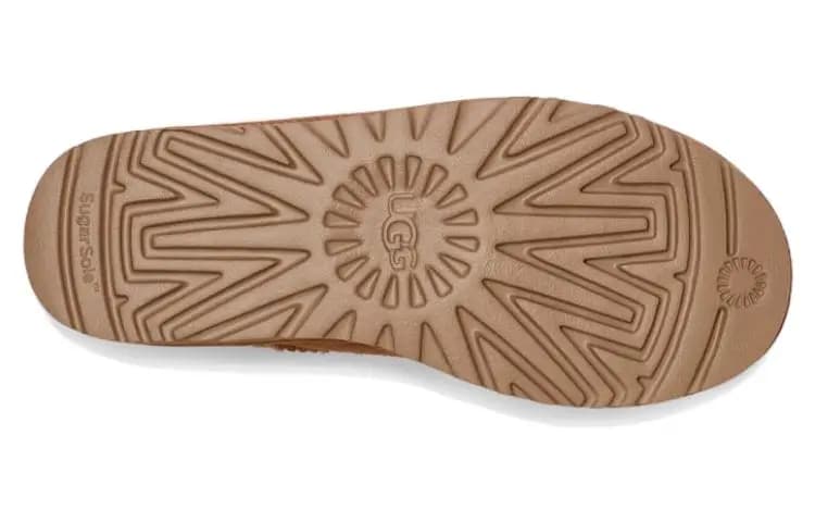 UGG Classic Mini Zipper Tape Logo Uşaq Çəkmə Chestnut 4