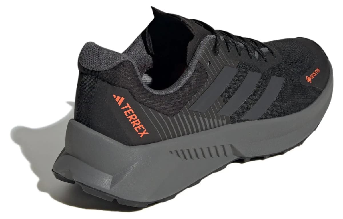 Adidas Terrex Soulstride Flow Gore Tex Core Black Grey Impact Orange 4
