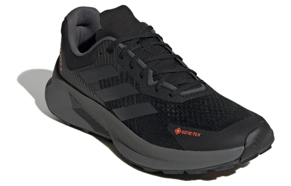 Adidas Terrex Soulstride Flow Gore Tex Core Black Grey Impact Orange 3