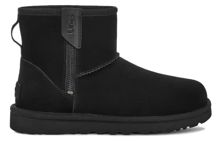 UGG Classic Mini Bailey Zip Boot Qadın Qara 2