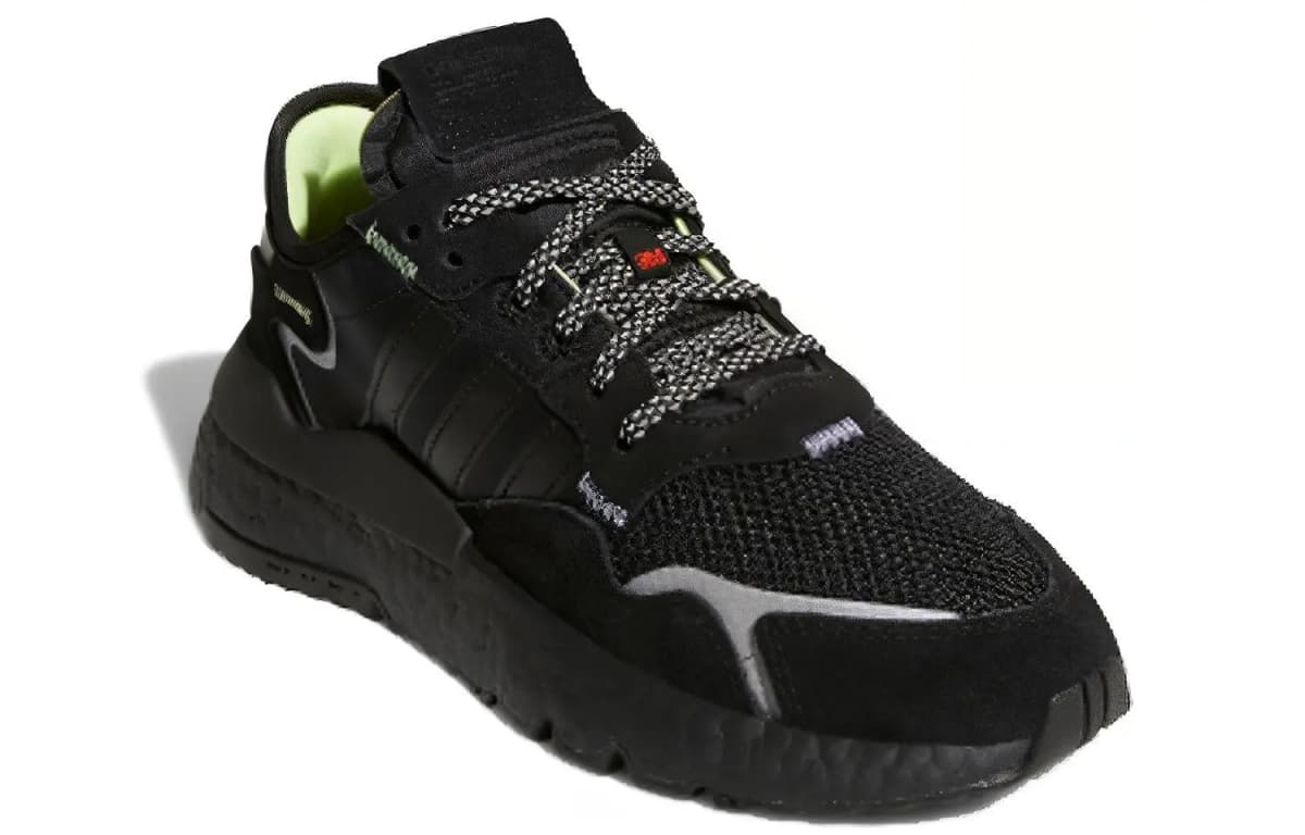 Adidas Originals Nite Jogger J Uşaq İdman Ayaqqabısı Qara 2