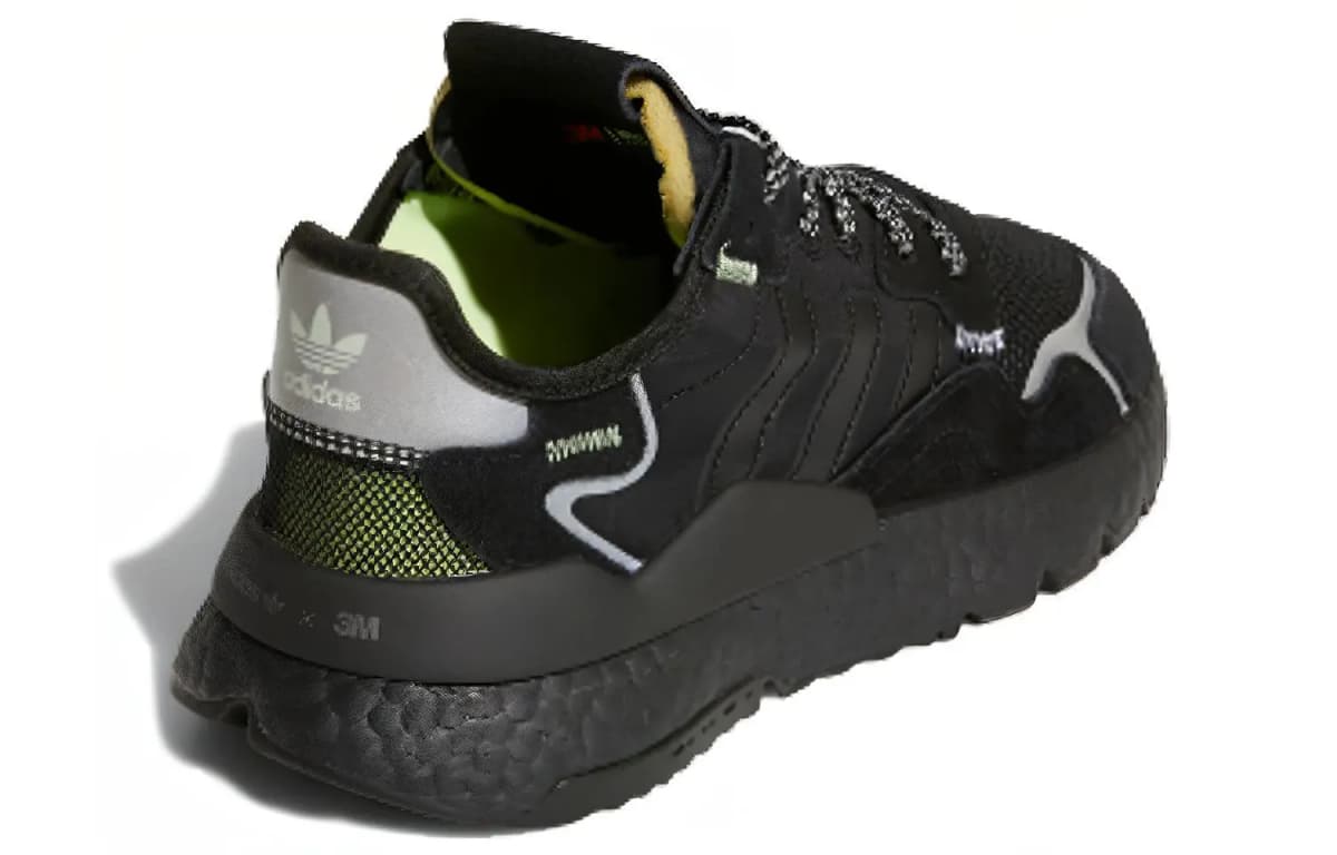 Adidas Originals Nite Jogger J Uşaq İdman Ayaqqabısı Qara 3