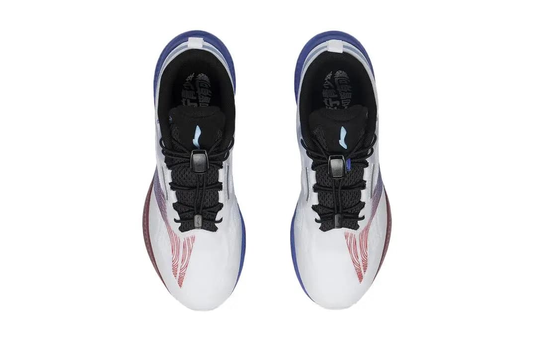 LINING YOUNG Super Light 19 Breathable And Resilient Low-Top Kids' Running Shoes Blue White Teenagers 4