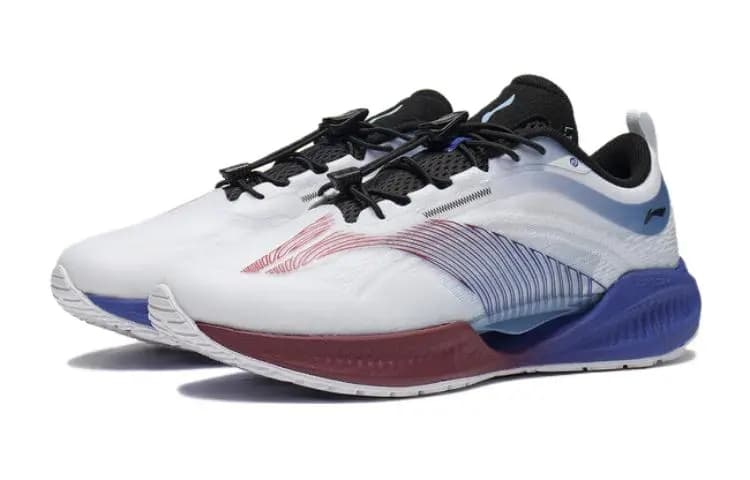 LINING YOUNG Super Light 19 Breathable And Resilient Low-Top Kids' Running Shoes Blue White Teenagers 3