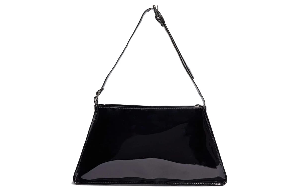 Adidas Originals Polyurethane Leather Handbag Mini Unisex Black 4