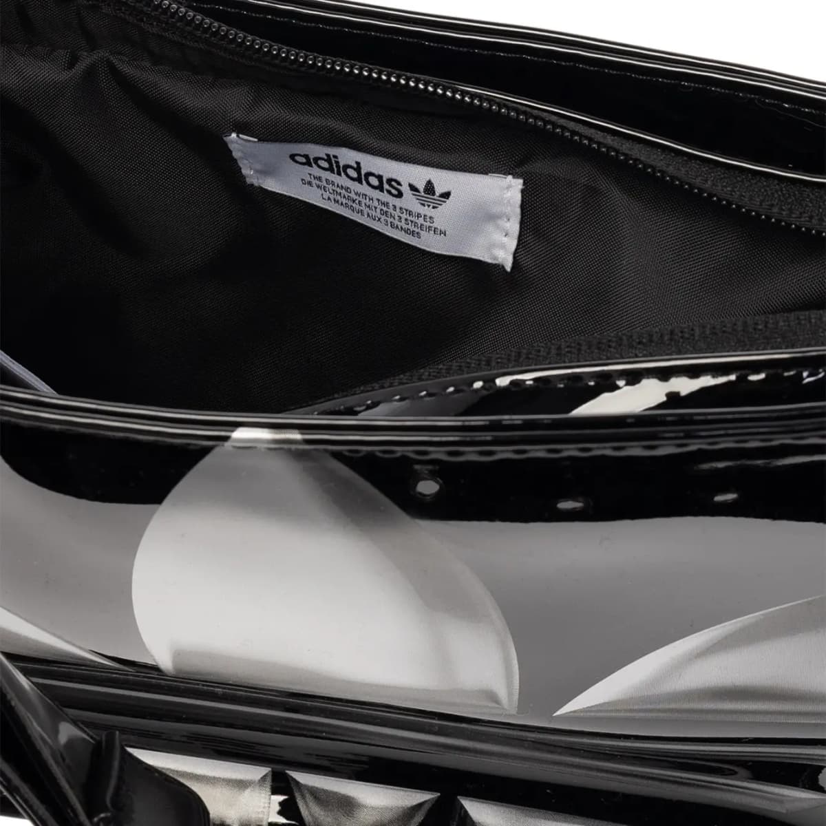 Adidas Originals Polyurethane Leather Handbag Mini Unisex Black 5
