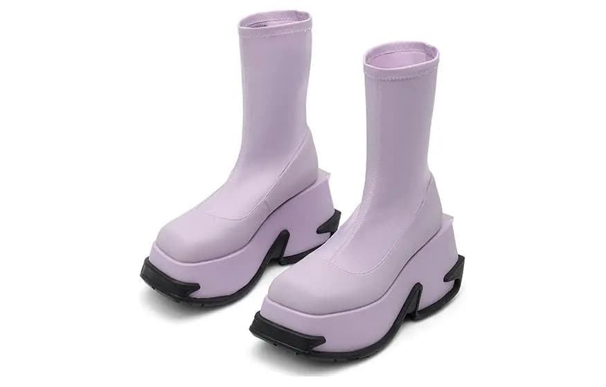 DAPHNE LAB Candy Series Ankle Boots 8.cm Women's 4