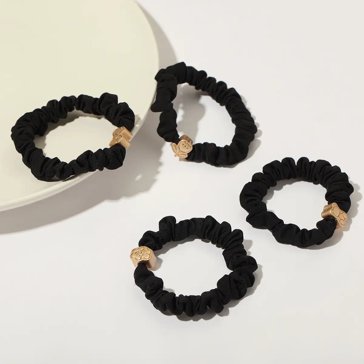 CHIMERA Sweet 8-Piece Set Rabbit Bear Hair Ties Bow Flower Hair Accessories Women's 5