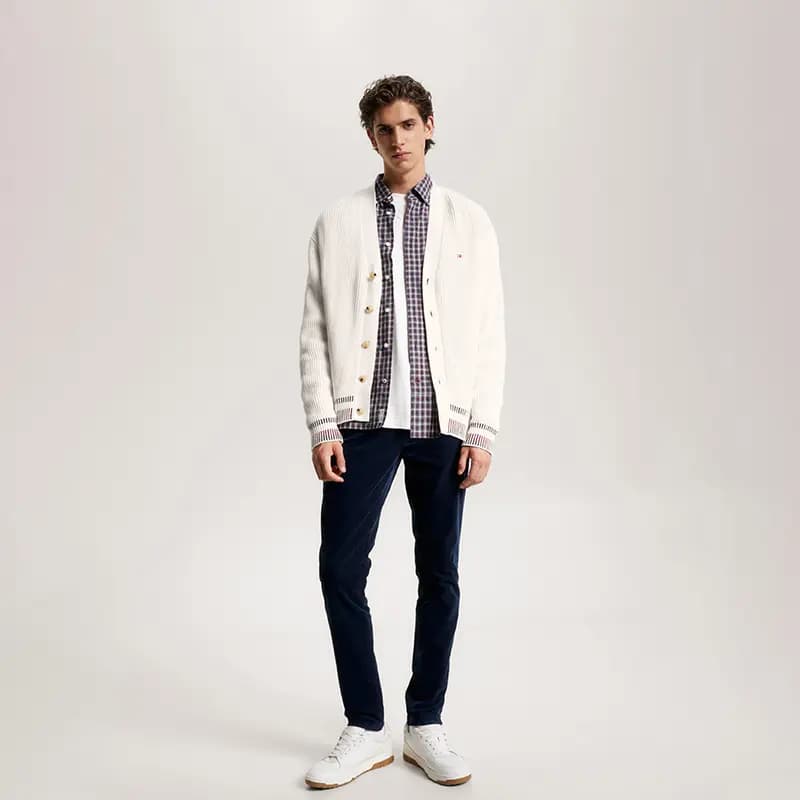 Tommy Hilfiger Kişi Cemper Ekru 5