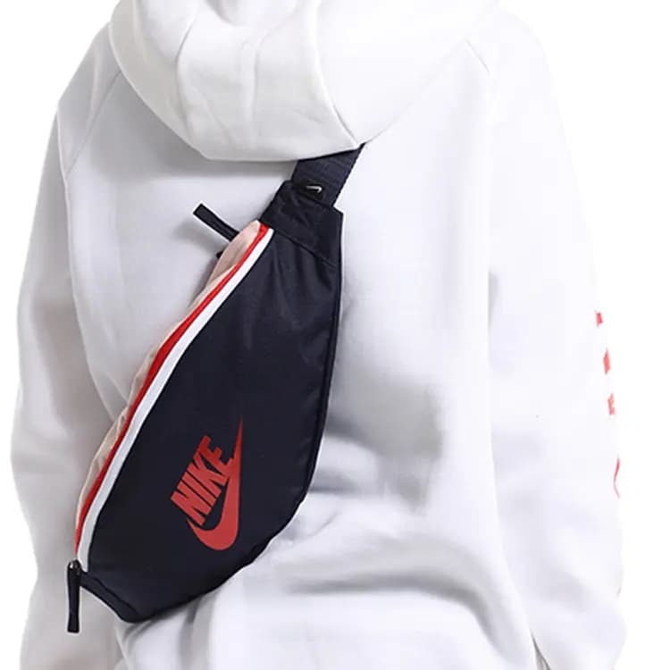 Nike Heritage Polyester Fanny Pack Unisex Blue Black 5