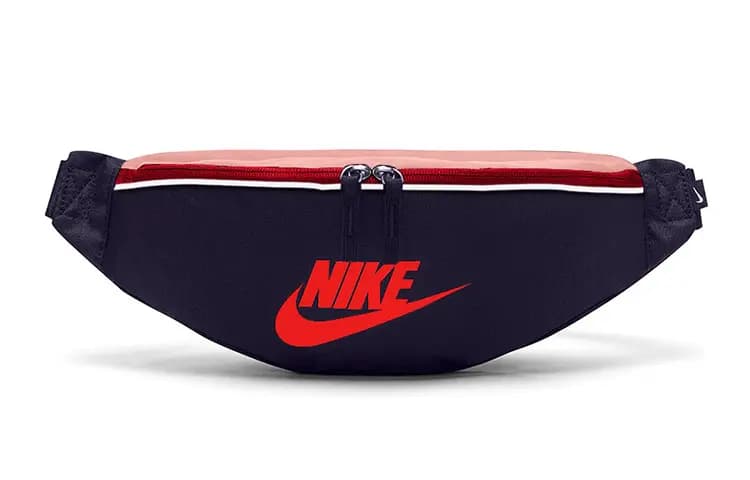 Nike Heritage Polyester Fanny Pack Unisex Blue Black