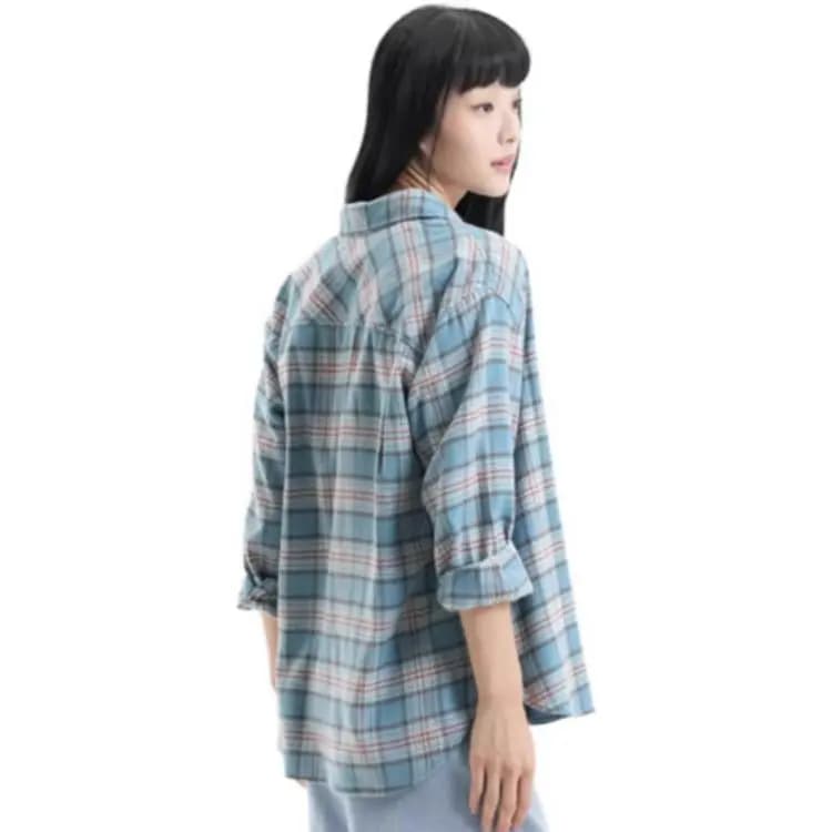 UNIQLO Qadın Köynəyi Çəhrayı/Mavi 4