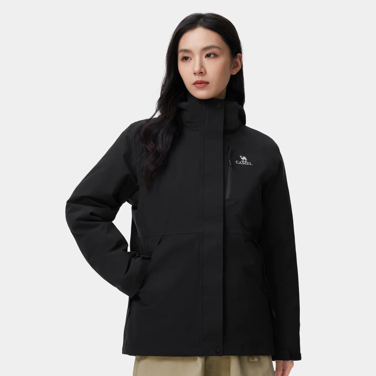 CAMEL All-Weather Series Down-Lined 3-in-1 Hiking Jacket Women's 4