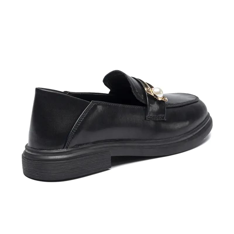 ZHR Vintage İnci Detaylı Qadın Loafer 4