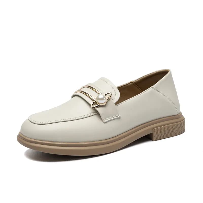 ZHR Vintage İnci Detaylı Qadın Loafer 9