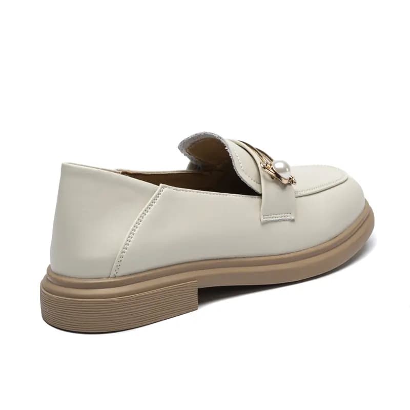 ZHR Vintage İnci Detaylı Qadın Loafer 10