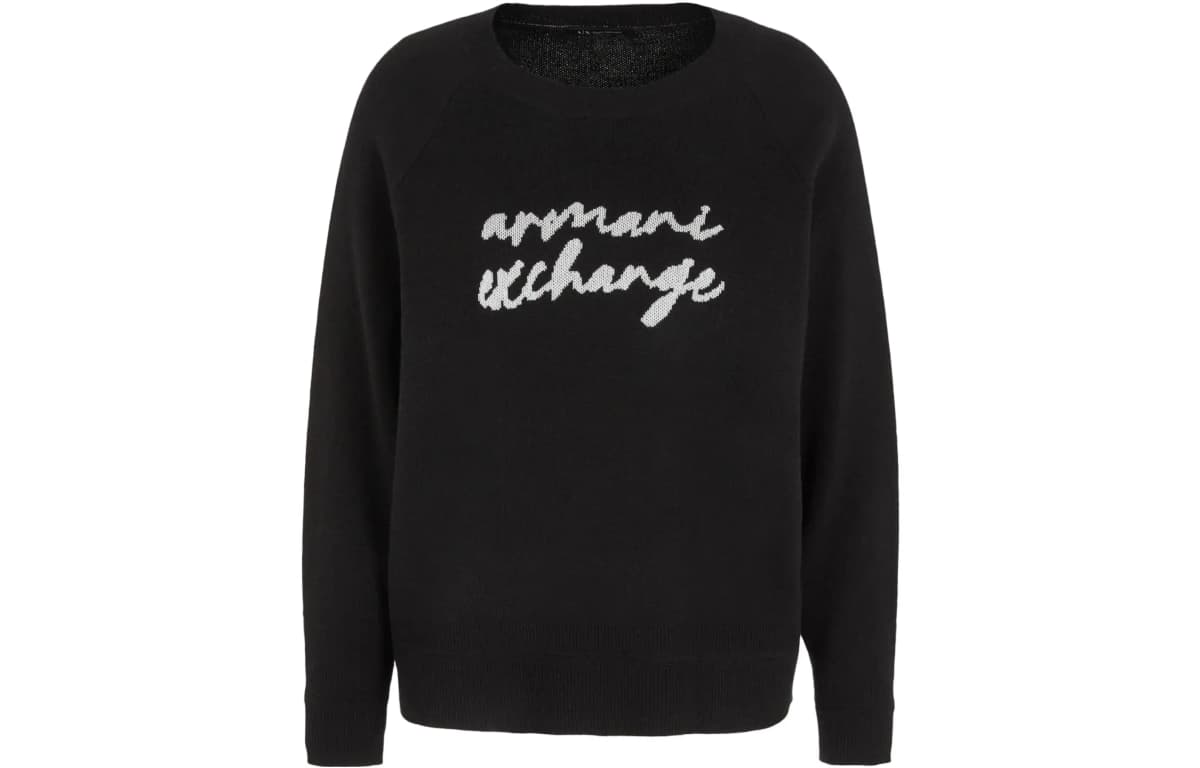 ARMANI EXCHANGE FW23 Qadın Sviteri Qara