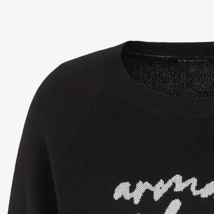 ARMANI EXCHANGE FW23 Qadın Sviteri Qara 6