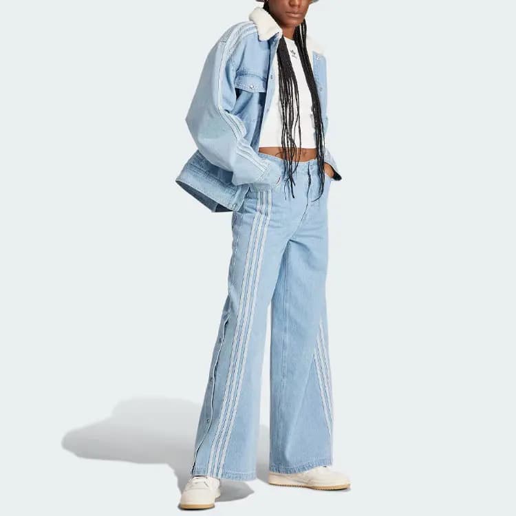 Adidas Originals Spice Girls Qadın Denim Pencəyi Açıq Göy 4