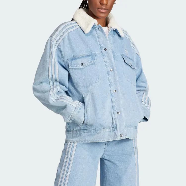 Adidas Originals Spice Girls Qadın Denim Pencəyi Açıq Göy 2