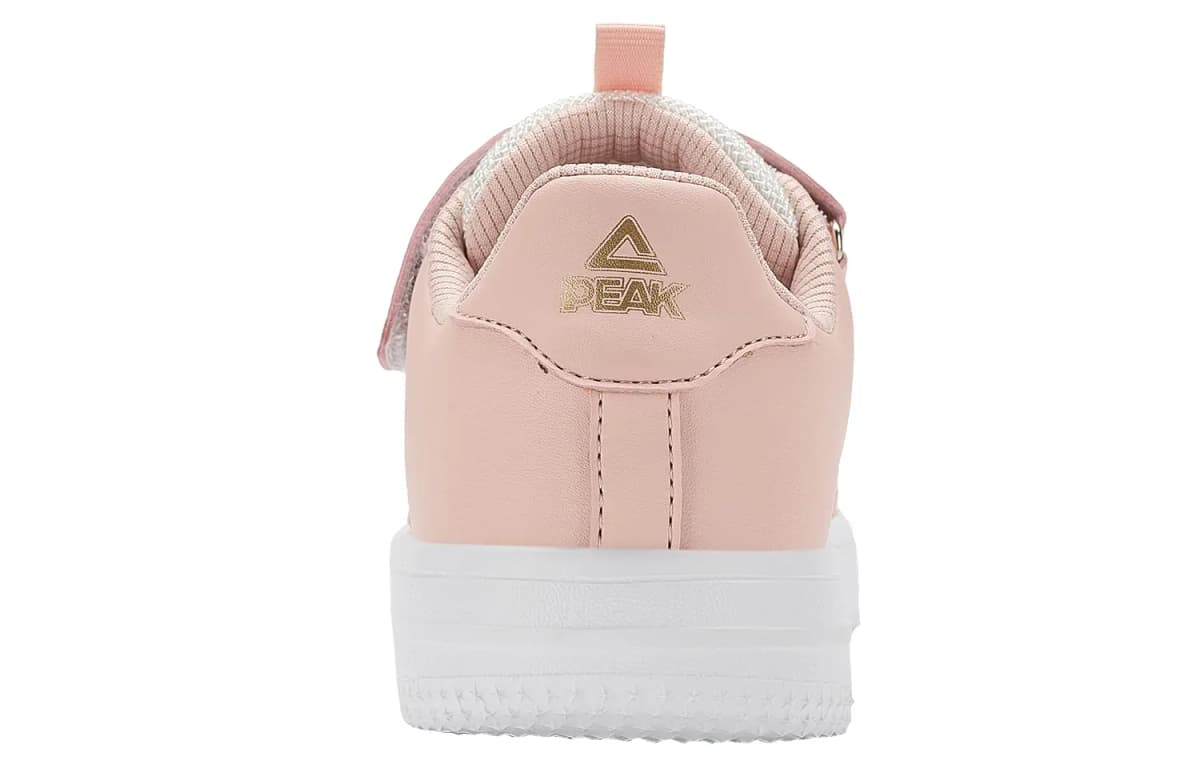 PEAK Low-Top Kids' Skateboarding Shoes Light Pink And White Teenagers 5