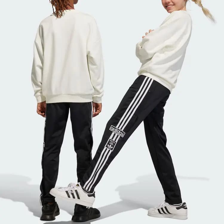 Youth adidas Originals Trefoil Adibreak İdman Şalvarı Qara 3