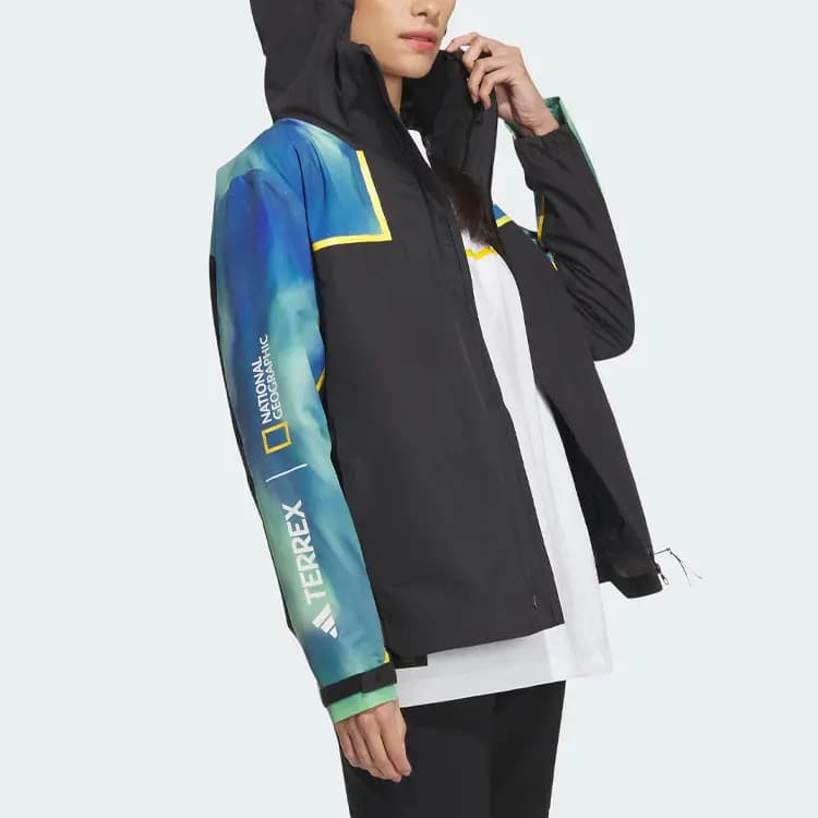 Adidas Qadın Küləkeçirməyən Pencək Qara 5