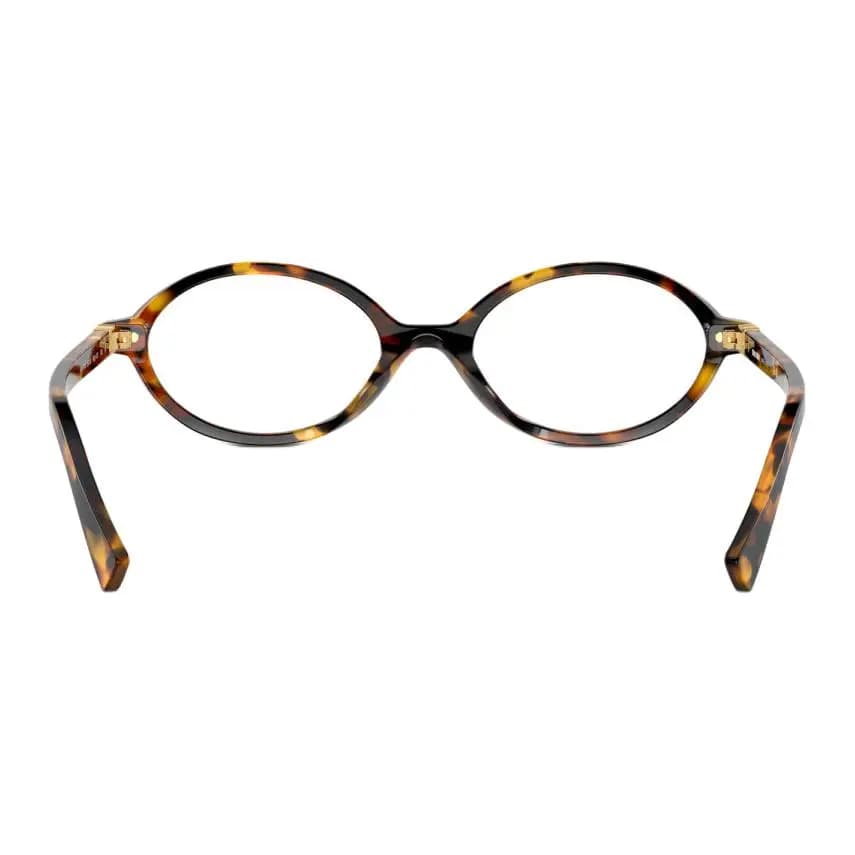 MIU MIU Acetate Oval Eynək Çərçivəsi Qadın Qəhvəyi 4