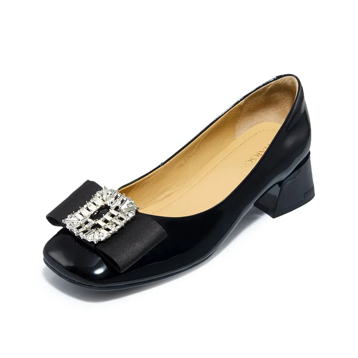 HARSON Chunky Heel High Heels 4cm Women's 10
