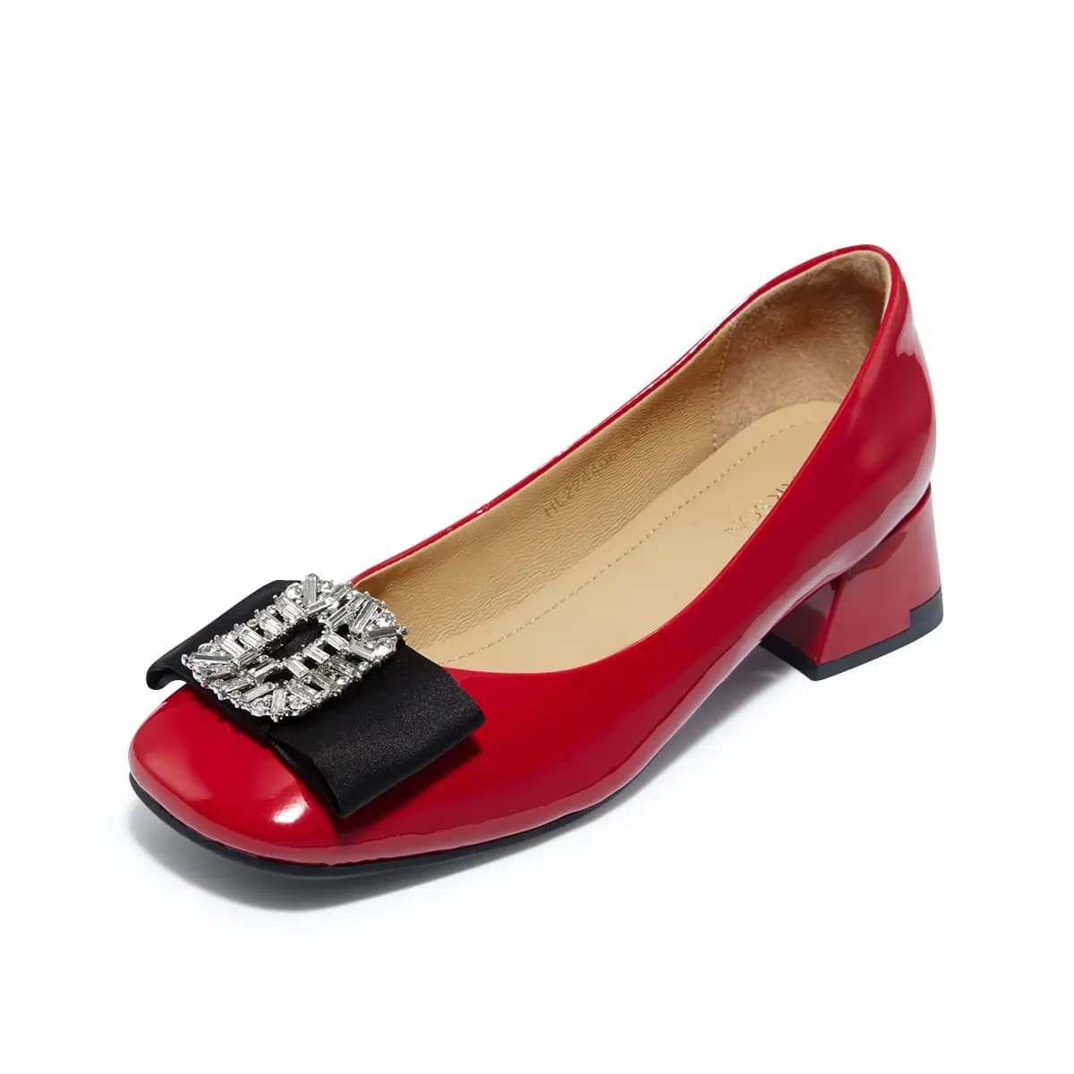 HARSON Chunky Heel High Heels 4cm Women's 6