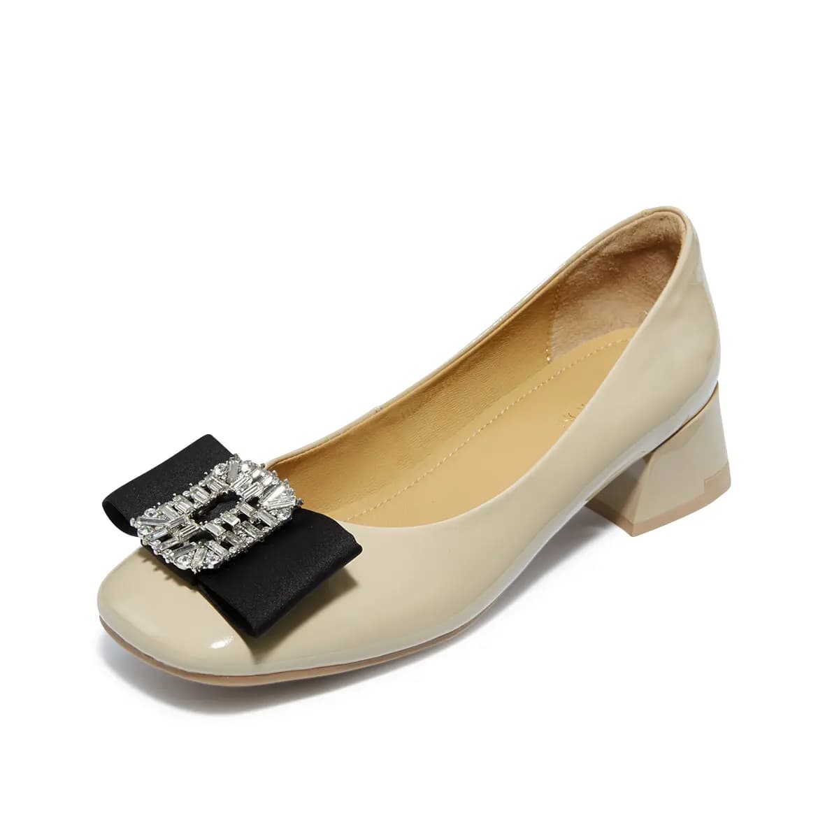 HARSON Chunky Heel High Heels 4cm Women's 2